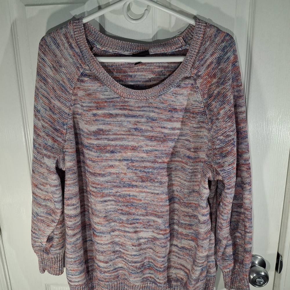 Torrid Space-Dye Marl Knit Scoop Neck Sweater 2